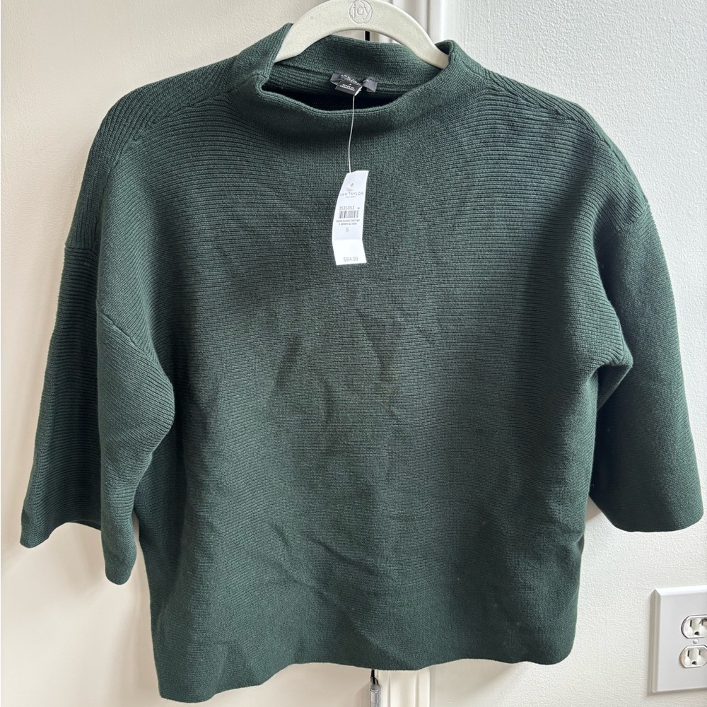 Forest Green Mock-Neck Sweater
